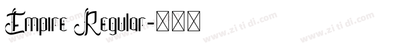Empire Regular字体转换